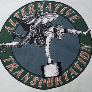 Vintage 90s Hewlett Packard Alternative Transportation T-Shirt RARE